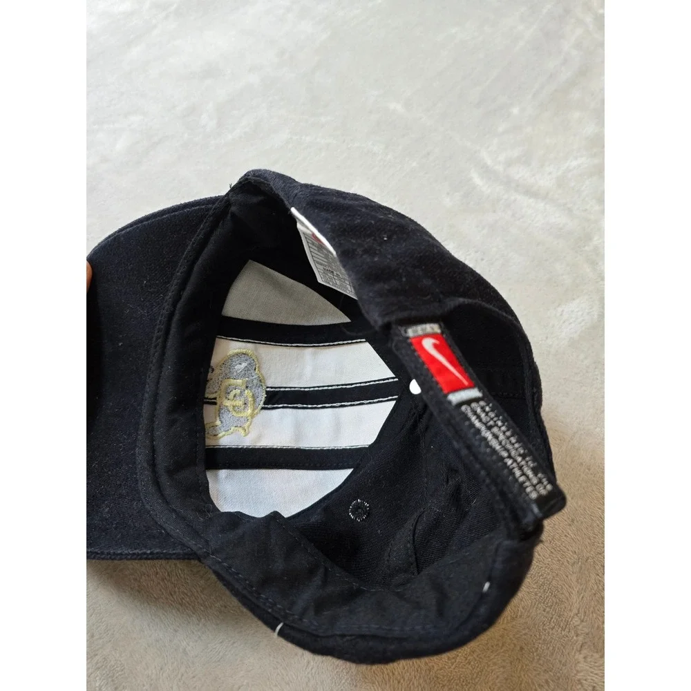 Vintage‎ Nike Colorado Buffaloes Hat Cap Black White Strapback 90s